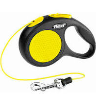 Flexi Neon 3m, трос, неон 12kg (XS)