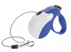 Ferplast Amigo Рулетка Mini blue-white 5m/15kg трос