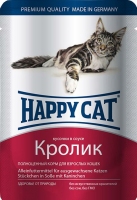 Happy Cat Пауч Кролик у соусі 100гр