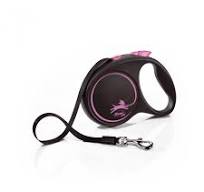 Flexi Black Design 5m, трос, розовый 25kg M