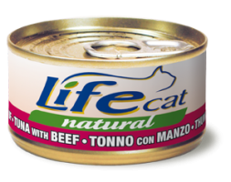 LifeCat Тунець з яловичиною 70g