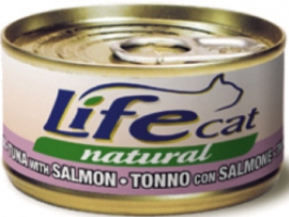 LifeCat Тунець з лососем 70g