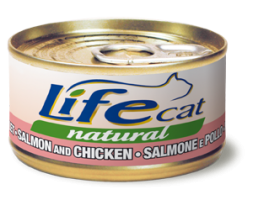 LifeCat Лосось з курячим філе 70g