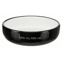 Trixie миска керамічна для коротконосих котів 0.3л/15см чорна