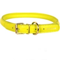 Collar Glamour ошийник круглий XS 17-20см жовтий