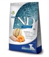 Farmina N&D Grain Free Ocean Cod,Pumpkin&Cantaloupe Puppy Mini з тріскою, гарбузом та динею 800g