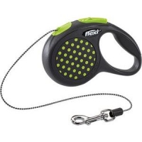  Flexi Design 3m, трос, чорний зелений 8kg