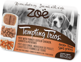 ZOE Tempting Trios д/собак індичка-курка 100г