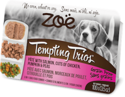ZOE Tempting Trios д/собак лосось-курка 100г