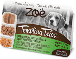ZOE Tempting Trios д/собак тунець-курка 100г