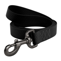 Collar WAUDOG повідець для собак нейлон, чорний (ш - 15мм, дл - 200см)