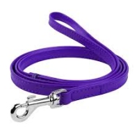 Collar WAUDOG Glamour  повідець, шкіра, с (ш - 12мм, дл - 122см), фіолетовий