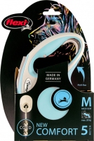 Flexi New Comfort 5m, трос, блакитний 20kg