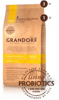 Grandorf 4 Meat&Brown Rice Adult Mini 4 м'яса з пробіотиками для міні порід  1-10kg 1kg