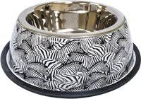 Croci Миска Animalier Zebra.нерж.з гумовою основою,принт 0,20 л,17 м