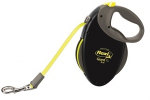 Flexi Giant XL 8m, стрічка, чорно-неонова 75kg