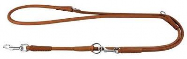 Collar SOFT Шлей та повідець кругла коричневий 6мм/115см 42-60/46-64 см