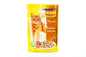 Purina Friskies Вологий корм у підливі з індичкою та морквою 100г
