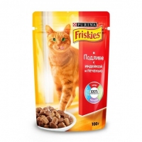 Friskies 100g у підливі з індичкою та печінкою