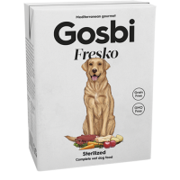 Gosbi Fresko Dog Sterillized, повнораційний вологий корм для стерильних собак, свинина та курка, 375