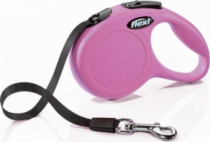 Flexi Classic New 3m, стрічка, рожевий 12kg