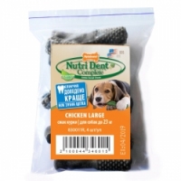 Nylabone Nutri Dent Chicken Large Смачники для чищення зубів до 23кг (1 шт) упаковка 4 шт