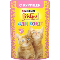 Purina Friskies Вологий корм для кошенят з куркою 85г