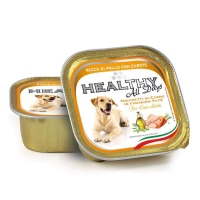 Healthy All days, вологий корм для собак, паштет зі шматочками, з куркою та морквою, 150г