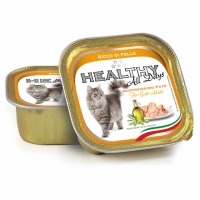 Healthy All days, вологий корм для котів, паштет з куркою, 100г