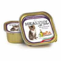 Healthy All days, вологий корм для кошенят, паштет з білим м'ясом та яйцями, 100г