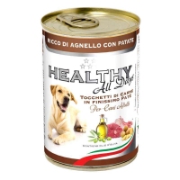 Healthy All days, вологий корм для собак, паштет зі шматочками, з ягнятком та картоплею, 400г