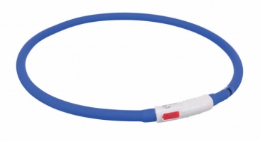Trixie нашийник світиться з USB, синій XS-XL 70 см/10 мм