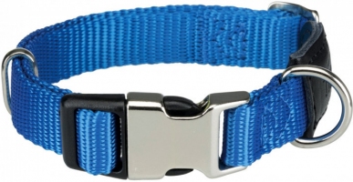 Trixie Premium, нашийник з металевою клямкою, L-XL, 45-70см/25мм, королівський синій