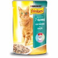 Purina Friskies Вологий корм шматочки качки у підливі 85г