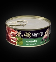 Savory Dog Gourmand 4 види м'яса 100гр