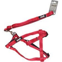 AnimAll поводок+ ошейник Red 10*1200*20mm
