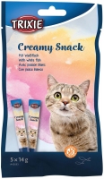 Trixie Ласощі д/кіш Creamy Snacks, біла риба 5*14гр