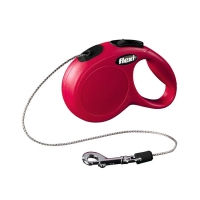  Flexi NEW Classic 3m, трос, червоний 8kg