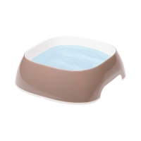 Ferplast, Glam Small Grey Bowl, миска пластикова коричневий, 0,4л