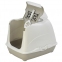 Moderna Flip Cat Large закрытый туалет с откидной крышей для котов, серый 50*39*37см